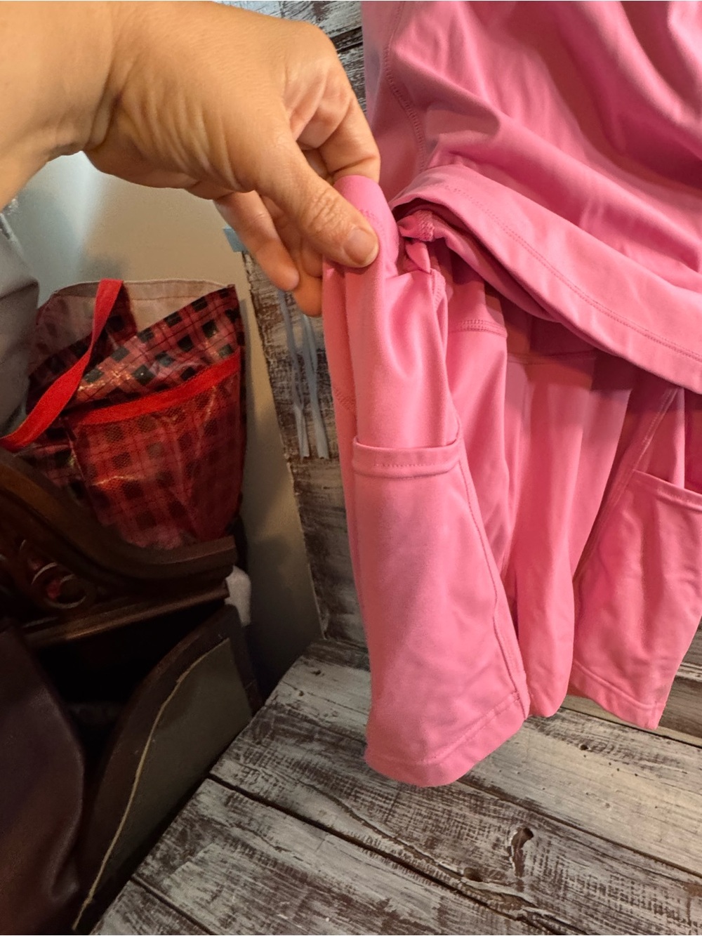 Avia Pink Cross-Back Active Romper - Picture 4 of 7